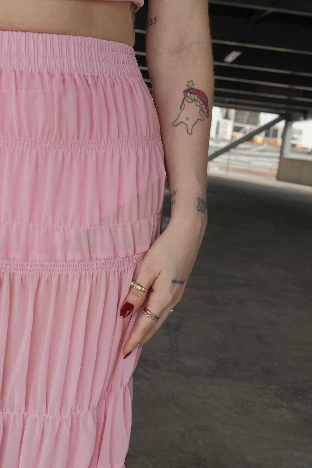 Venus Set Top y Falda Rosa