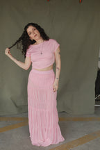 Venus Set Top y Falda Rosa