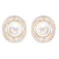Éléonore aretes de imitación perla
