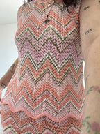 Irina Pink Zigzag Knit Matching Set