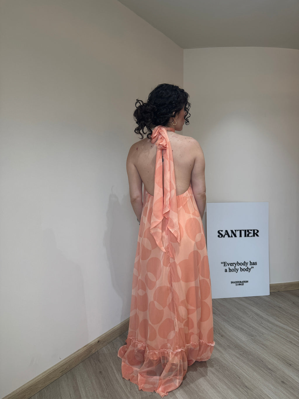 Clemence halterneck maxi dress