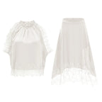 Florence Conjunto Top y Falda con Encaje