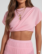 Venus Set Top y Falda Rosa