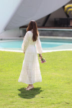 WHITE LACE VESTIDO