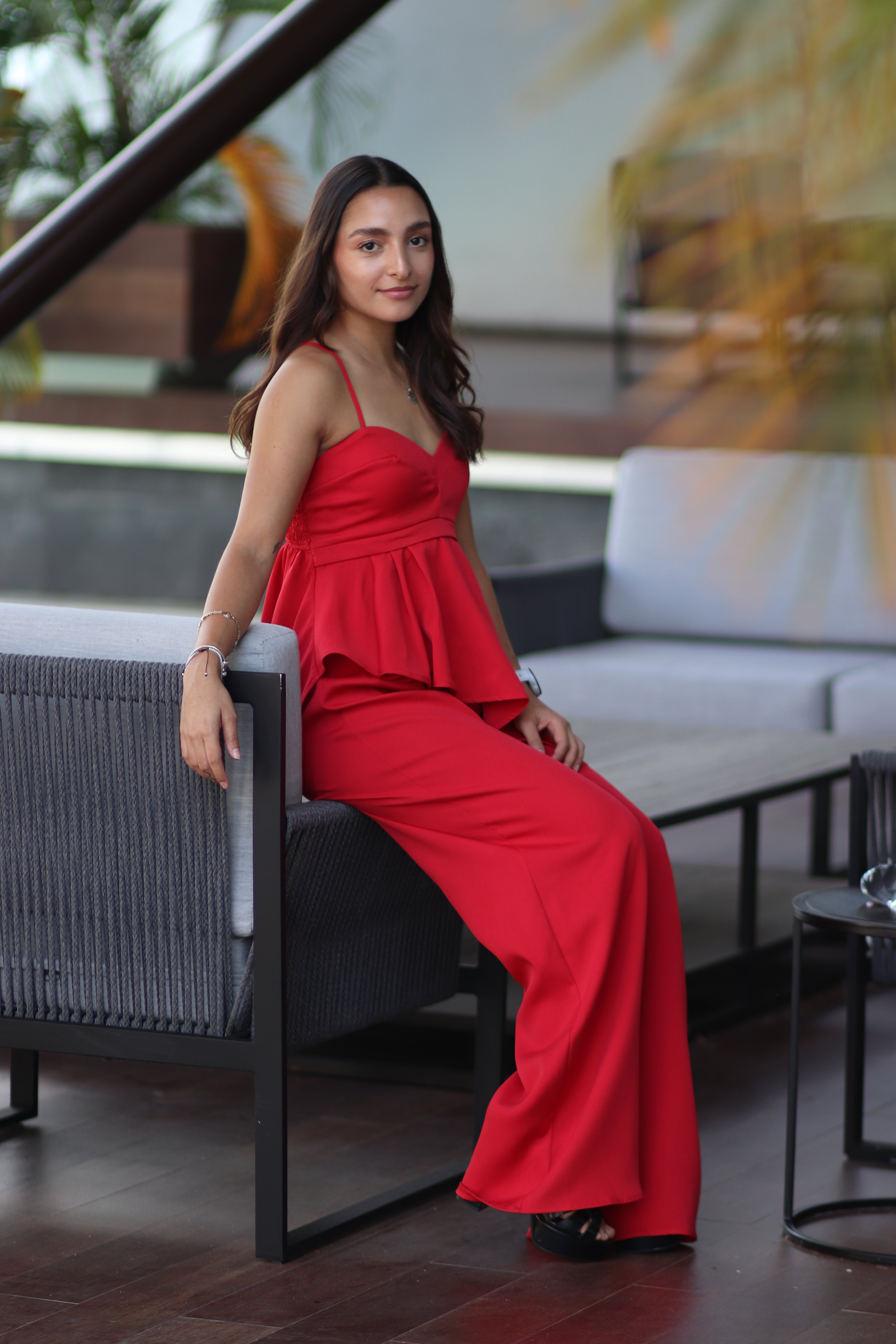 TOTAL LOOK ROJO PANTALÓN