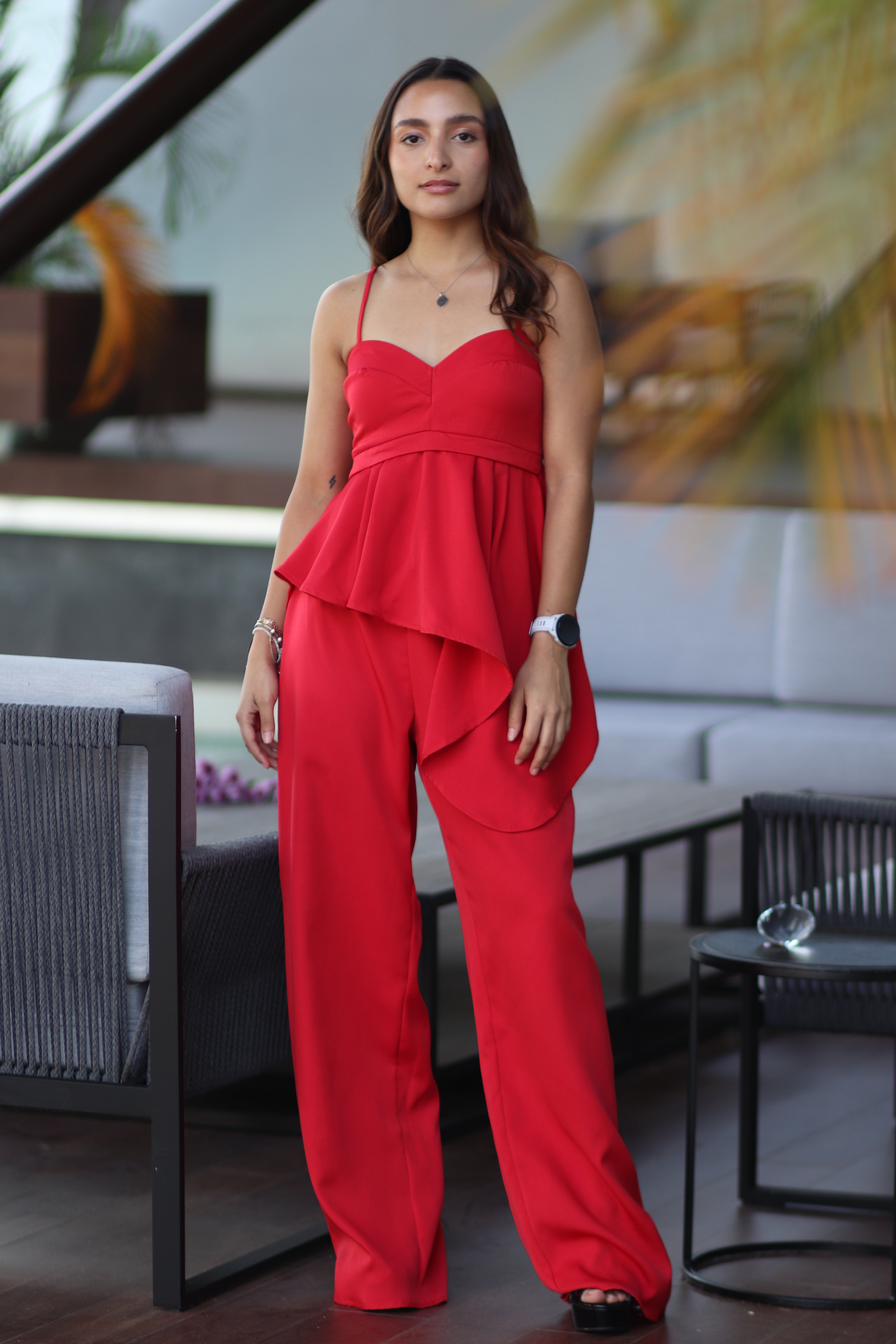 TOTAL LOOK ROJO PANTALÓN