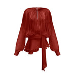 Eugénie fully-pleated ruffled mini dress