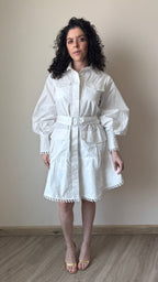 Clemence mini vestido tipo camisa