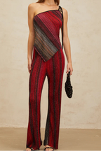 Ulysse Set metálico Halter Top + Pantalón