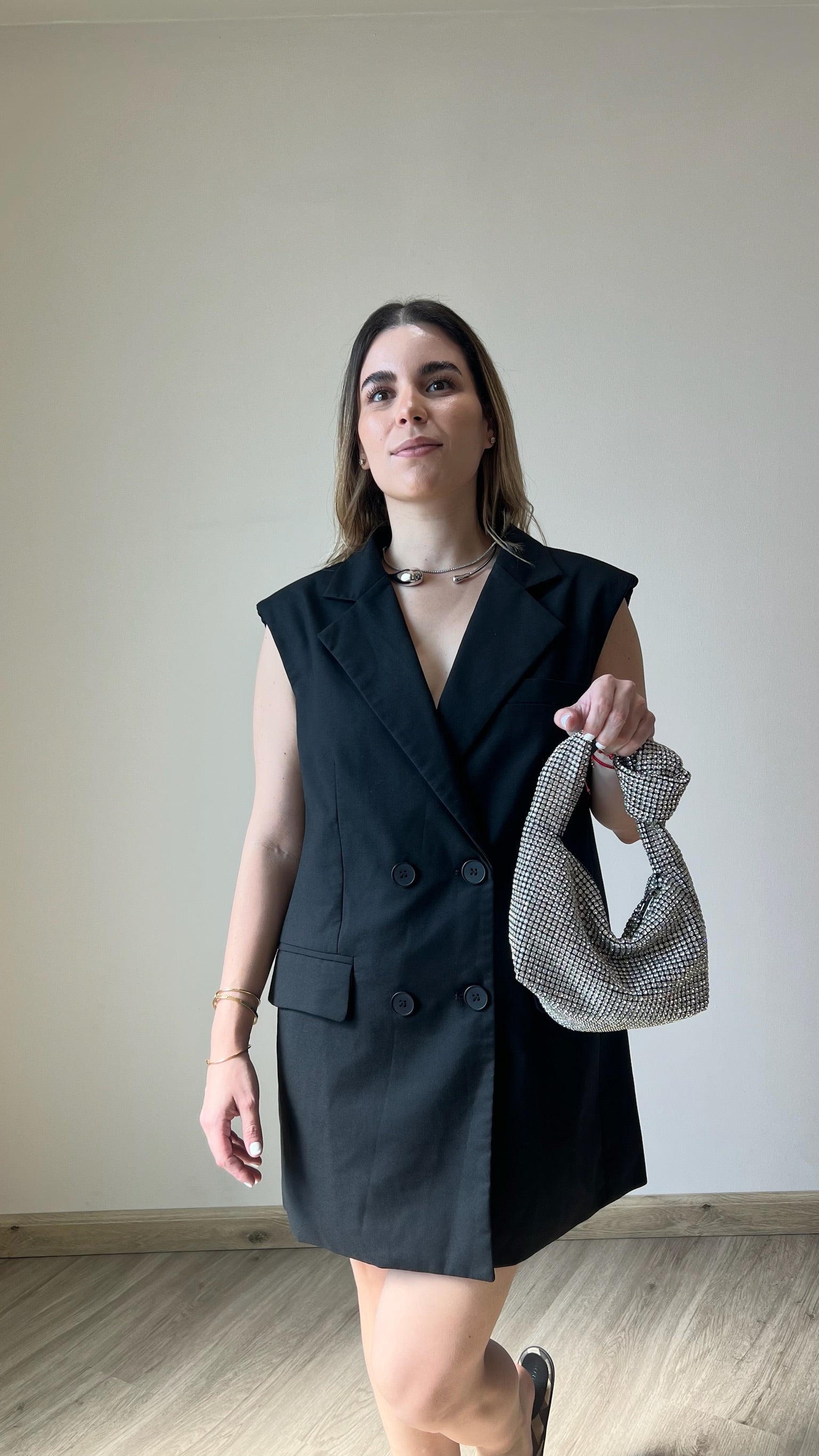 Irina sleeveless blazer dress