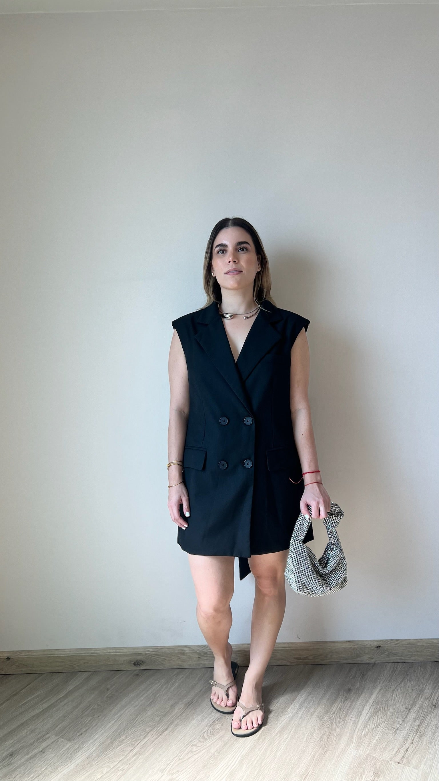 Irina sleeveless blazer dress