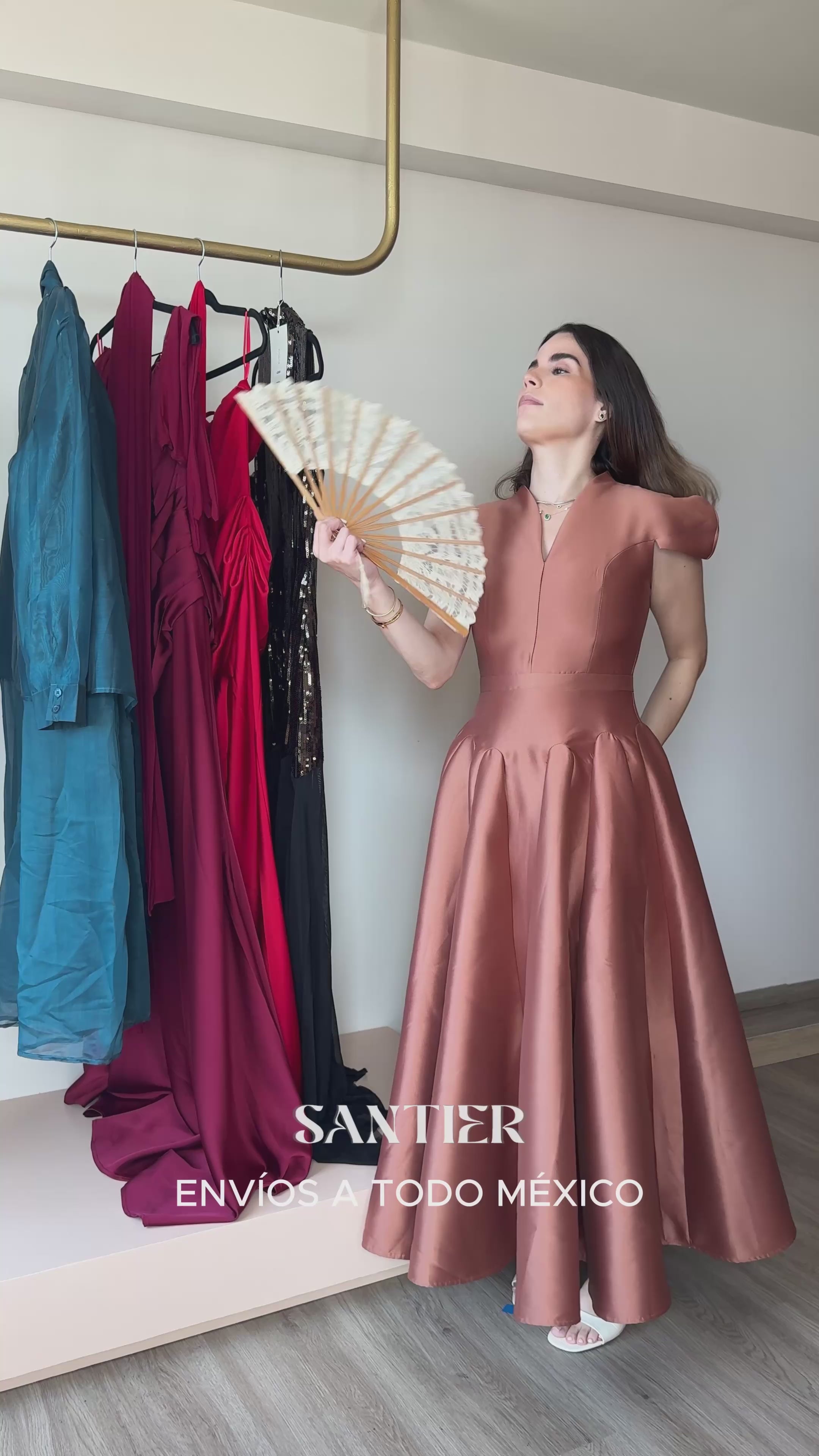 Aventin Vestido Midi Soft Brown